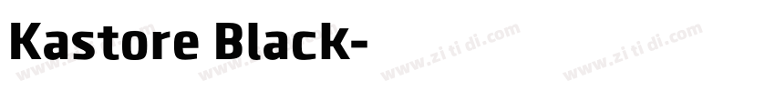 Kastore Black字体转换